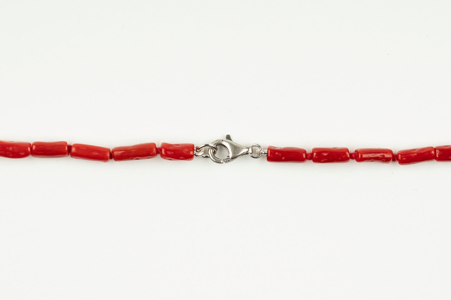 Coral Necklace Silver