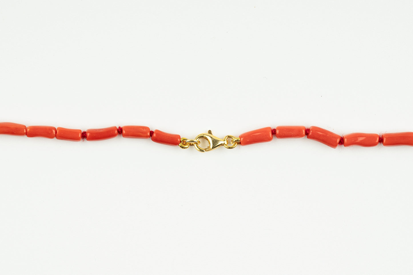 Coral Olive Necklace Gold